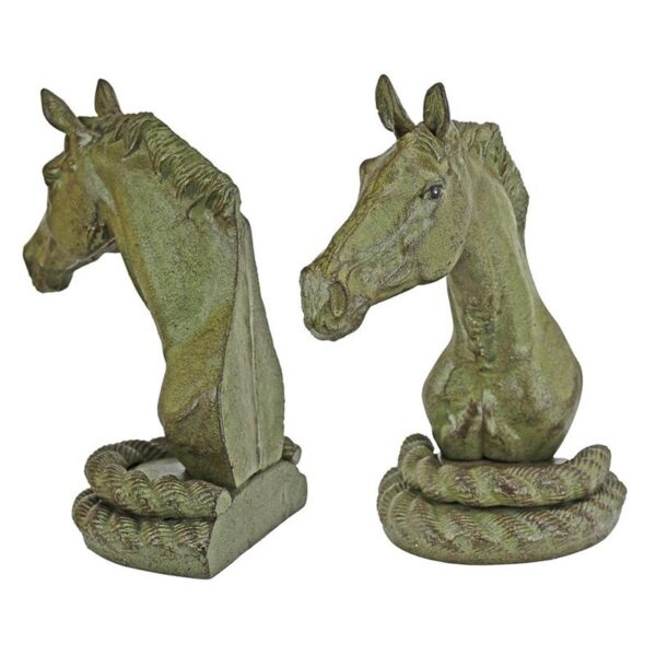 Design Toscano SP915 6 1/2 Inch Equestrian Elegance Bookend Pair