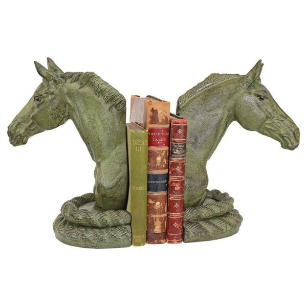 Design Toscano SP915 6 1/2 Inch Equestrian Elegance Bookend Pair