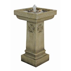 Design Toscano SS12241 16 Inch Fountain Chapel Manor Pedestal