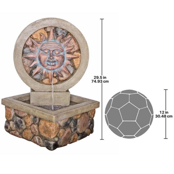 Design Toscano SS12506 25 1/2 Inch Chapoteo Del Sol Fountain