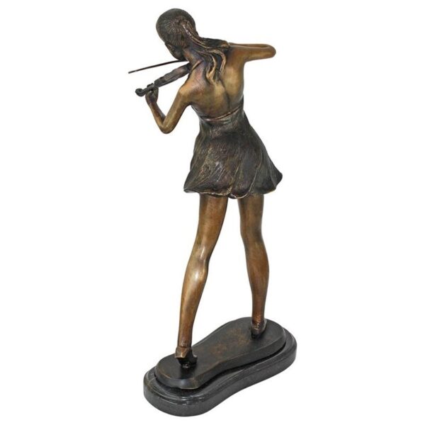 Design Toscano SU002 9 1/2 Inch Gallery Size Young Violinist - Bronze