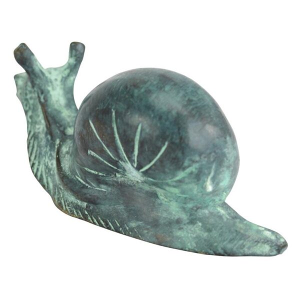 Design Toscano SU1865 5 Inch Small Snail Statue - Bronze