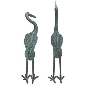 Design Toscano SU2050 Bronze Cranes Pair Medium