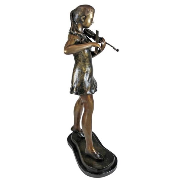 Design Toscano SU2835 17 1/2 Inch Estate Size Young Violinist - Bronze