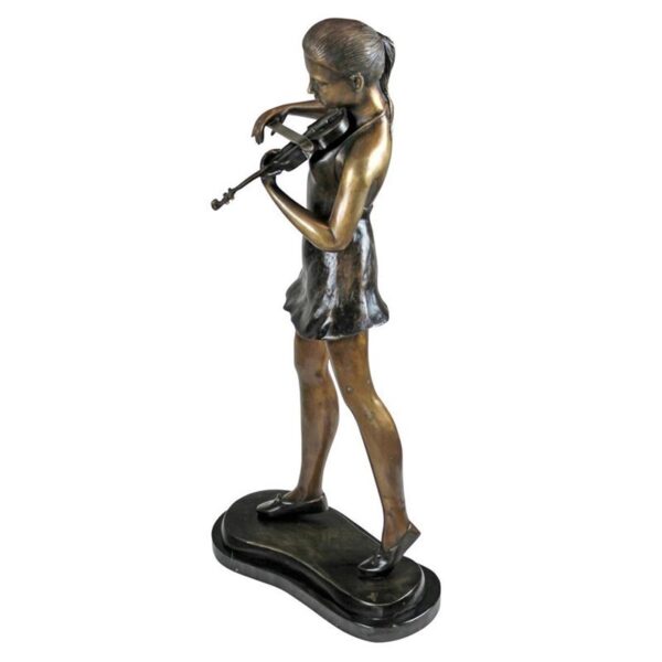 Design Toscano SU2835 17 1/2 Inch Estate Size Young Violinist - Bronze