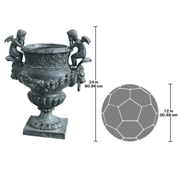 Design Toscano SU3192 19 Inch Large Duval Cupid Urn Ups