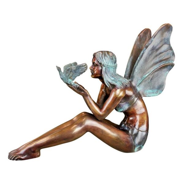 Design Toscano SU47107 24 Inch Bronze Bird Fairy Large