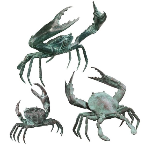 Design Toscano SU90035 6 Inch Crabs, Set of 3