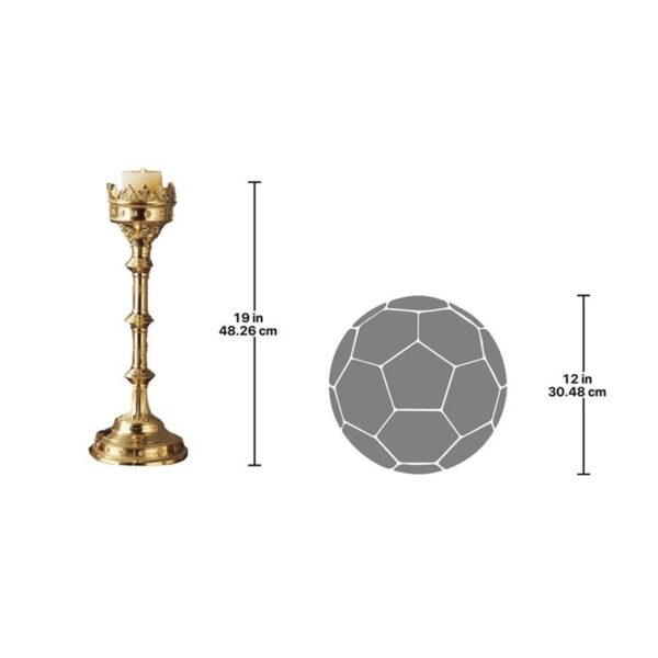 Design Toscano TE1038 7 Inch Grande Chartres Cathedral Candlestick