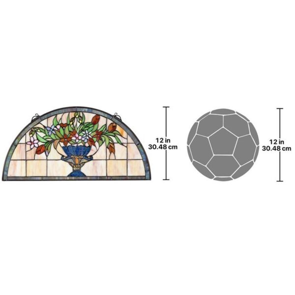 Design Toscano TF10112 24 Inch Titchfield Abbey Demi Lune Window