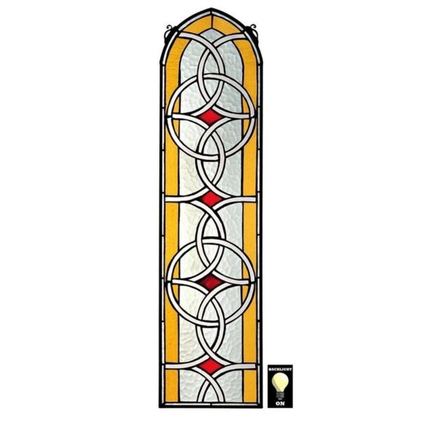 Design Toscano TF26312 9 Inch Celtic Knotwork Stained Glass Window