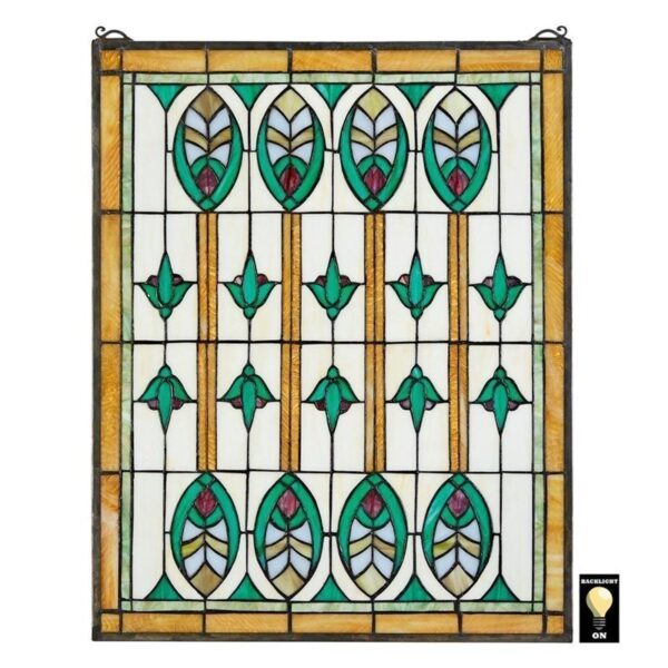 Design Toscano TF28014 20 Inch Elmslie Arts and Crafts Window