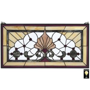 Design Toscano TF28015 30 Inch Victoria Lane Stained Glass Window