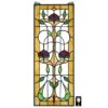 Design Toscano TF28017 10 Inch Ruskin Rose Three Flower Stained Glass