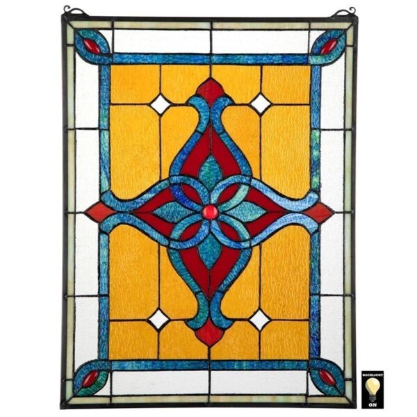 Design Toscano TF28019 19 Inch St Katherines Row Stained Glass Window