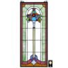 Design Toscano TF28031 11 1/2 Inch Bouquet of Poseys Stained Glass Window