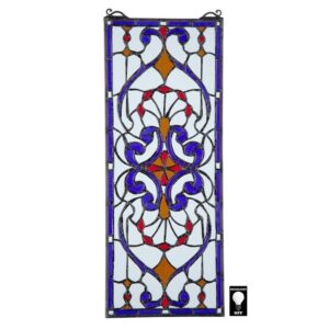 Design Toscano TF28040 8 1/2 Inch Hyde Street Stained Glass Window