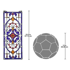 Design Toscano TF28040 8 1/2 Inch Hyde Street Stained Glass Window