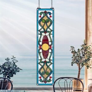 Design Toscano TF28042 8 Inch Westbourne Place Stained Glass Window