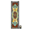 Design Toscano TF811 9 1/2 Inch Vertical Stained Glass Window - Colbert Red and Green