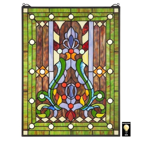 Design Toscano TF816 19 Inch Hepburn Stained Glass Window