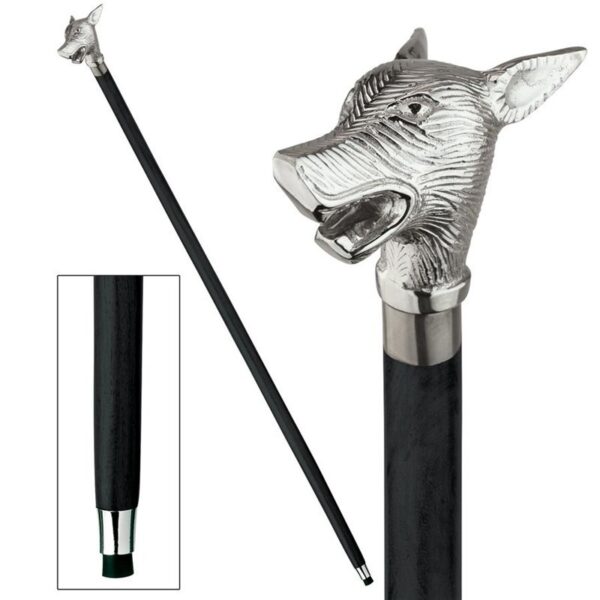 Design Toscano TV300 2 Inch Howling Werewolf Hardwood Walking Stick