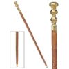 Design Toscano TV6184 2 Inch 3 Gold Saucer Walking Stick - Brass