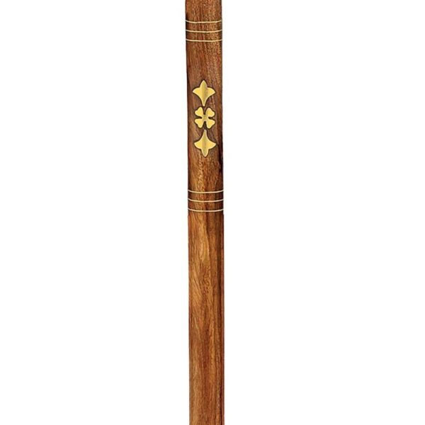 Design Toscano TV6196 2 Inch Fluted Sphere Walking Stick - Brass