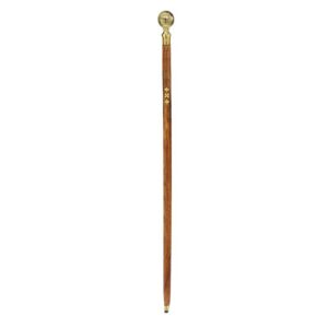 Design Toscano TV6196 2 Inch Fluted Sphere Walking Stick - Brass