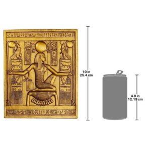 Design Toscano WU68075 8 Inch Tutankhamun Egyptian Temple Stele Plaque