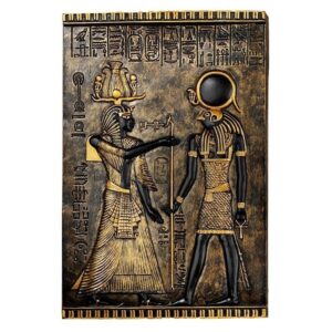 Design Toscano WU68176 7 Inch Horus Egyptian Temple Stele Plaque