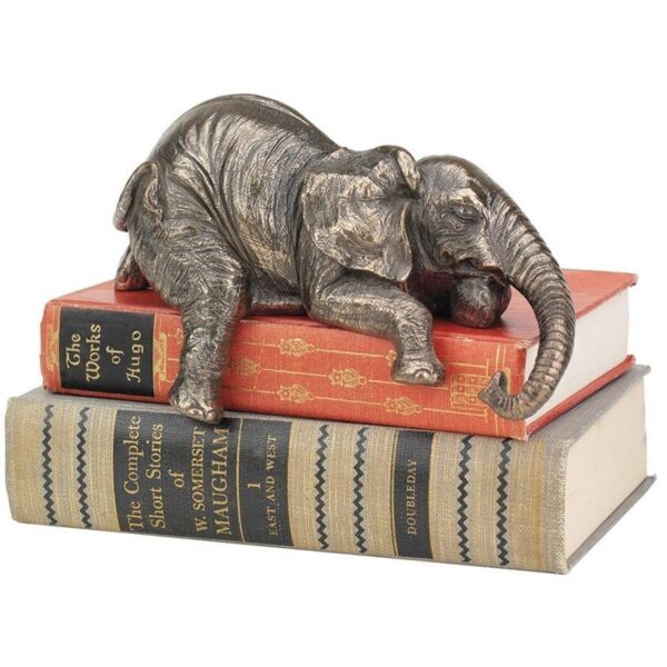 Design Toscano WU71818 8 Inch Ernest the Lounging Elephant Sitter