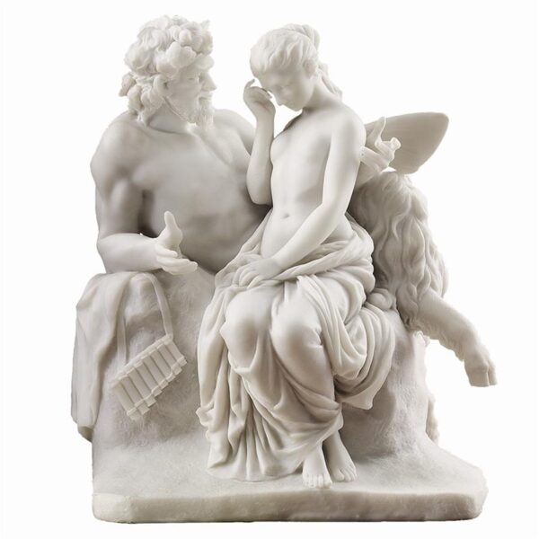 Design Toscano WU73382 7 1/2 Inch Pan Comforts Psyche Statue