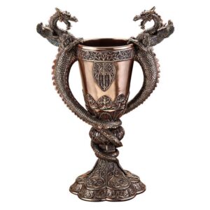 Design Toscano WU75019 9 Inch Shadowcrested Guardians Dragon Chalice