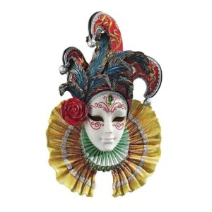 Design Toscano WU75091 8 1/2 Inch Colombina Jester Mask