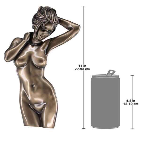 Design Toscano WU75245 6 1/2 Inch La Donna Nude Female Torso Plaque