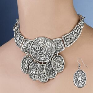 Design Toscano YW948844 Ancient Talisman Necklace and Earrings Ensemble